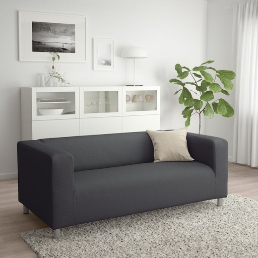 IKEA KLIPPAN Two-Seat Sofa, Vissle Grey .