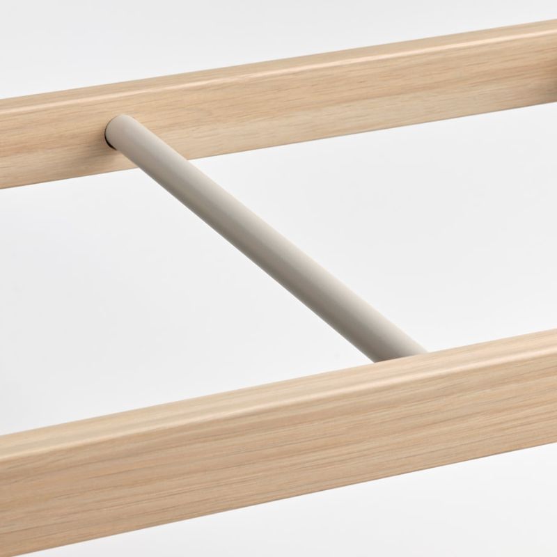 IKEA KOMPLEMENT Clothes Rail, White Stained Oak Effect 100X35 cm