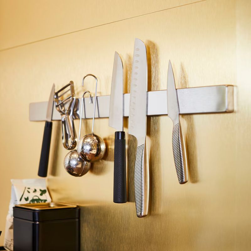 IKEA KUNGSFORS Magnetic Knife Rack, Stainless Steel