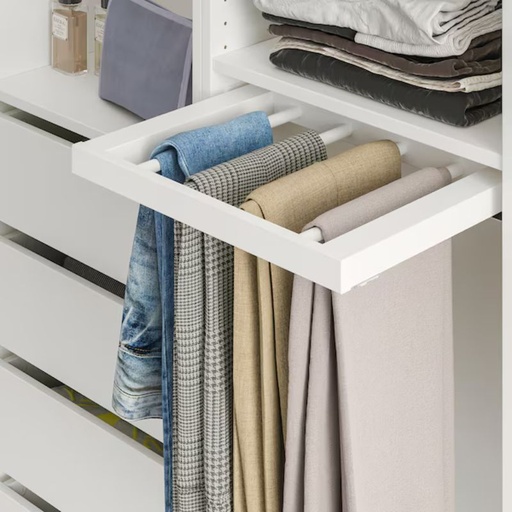 IKEA KOMPLEMENT Pull-out Trouser Hanger White 50X35 cm