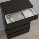 IKEA KULLEN Chest of 5 Drawers Black Brown 70X112 cm