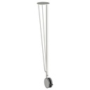 IKEA KRILLE Leg with Castor White 70 cm