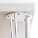 IKEA KRILLE Leg with Castor White 70 cm