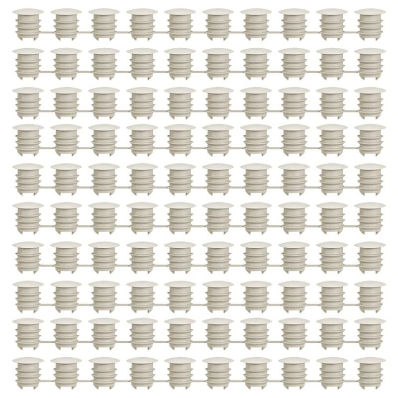 IKEA KOMPLEMENT Cover cap, grey-beige,100-pack