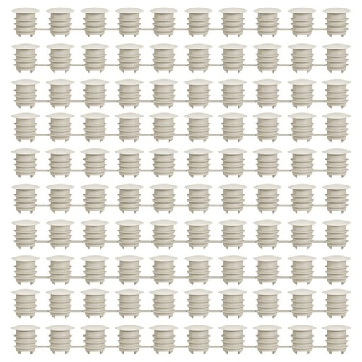 IKEA KOMPLEMENT Cover cap, grey-beige,100-pack