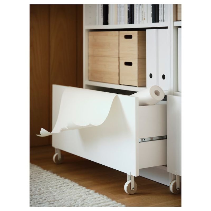 IKEA  BILLY Drawer White/with Castors 80x28x44 cm