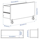 IKEA  BILLY Drawer White/with Castors 80x28x44 cm