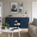 IKEA SKRUVBY Storage Combination, Black-Blue, 190x90 cm