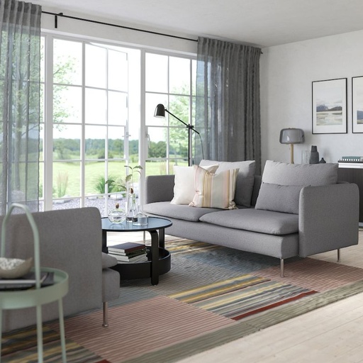 SÖDERHAMN 3-seat sofa, Tonerud Grey