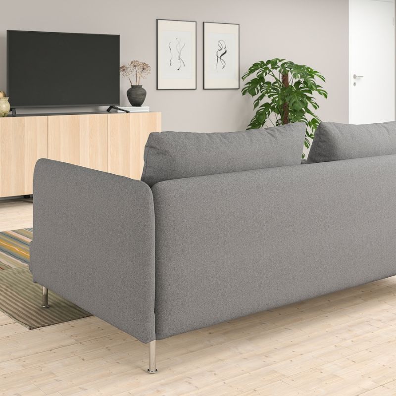 SÖDERHAMN 3-seat sofa, Tonerud Grey