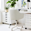 IKEA TOSSBERG / MALSKÄR Swivel Chair, Gunnared Beige/White