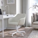 IKEA TOSSBERG / MALSKÄR Swivel Chair, Gunnared Beige/White