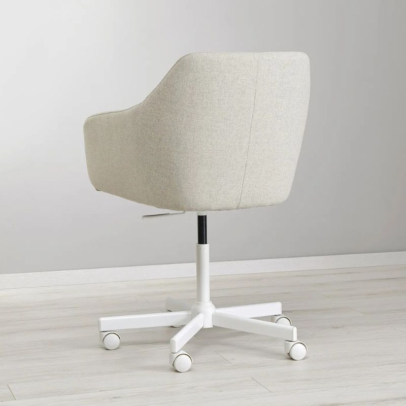 IKEA TOSSBERG / MALSKÄR Swivel Chair, Gunnared Beige/White