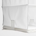 IKEA RASSLA Storage with 5 Compartments, White, 25x40x98 cm