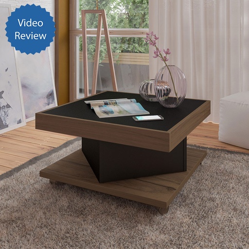 Santos Coffee Table - Walnut/ Black