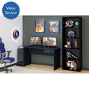 Limeira Desk - Black/ Blue