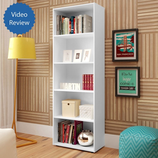 Santarem Bookcase - White 