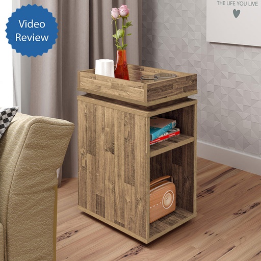 Petrolina End Table - Rustic