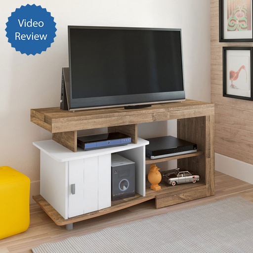 Porto Velho Tv Stand - Rustic/ White