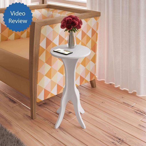 Diadema End Table - White