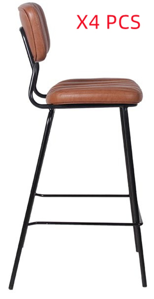 Jessie bar stool ,brown,4pcs set