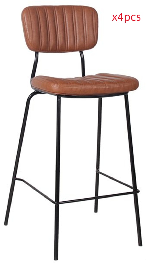 Jessie bar stool ,brown,4pcs set