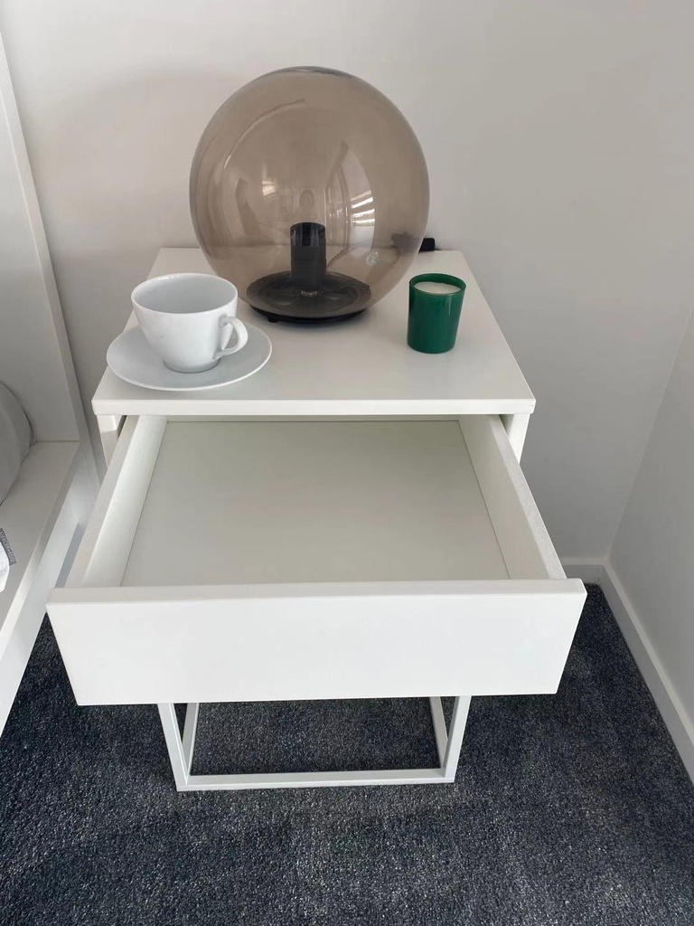 IKEA Vikhammer bedside table, white 40x39 cm