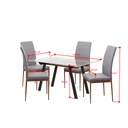 IDIYA EDINBURGH 1+4 Dining set , Grey