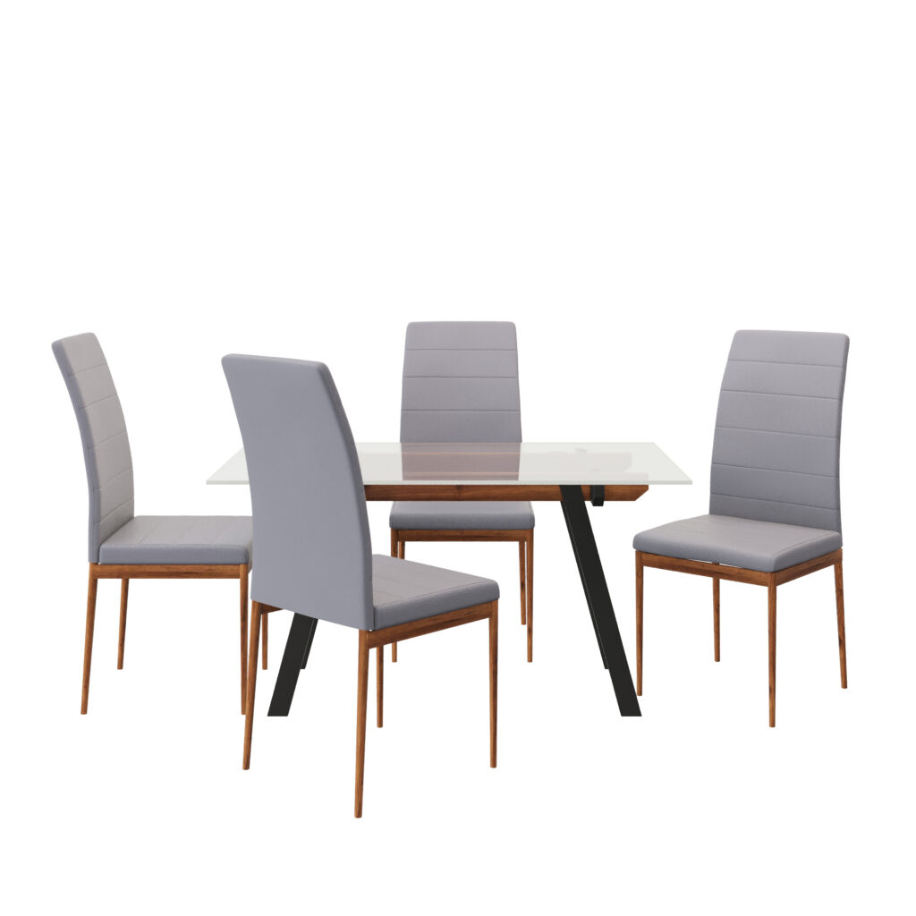 IDIYA EDINBURGH 1+4 Dining set , Grey