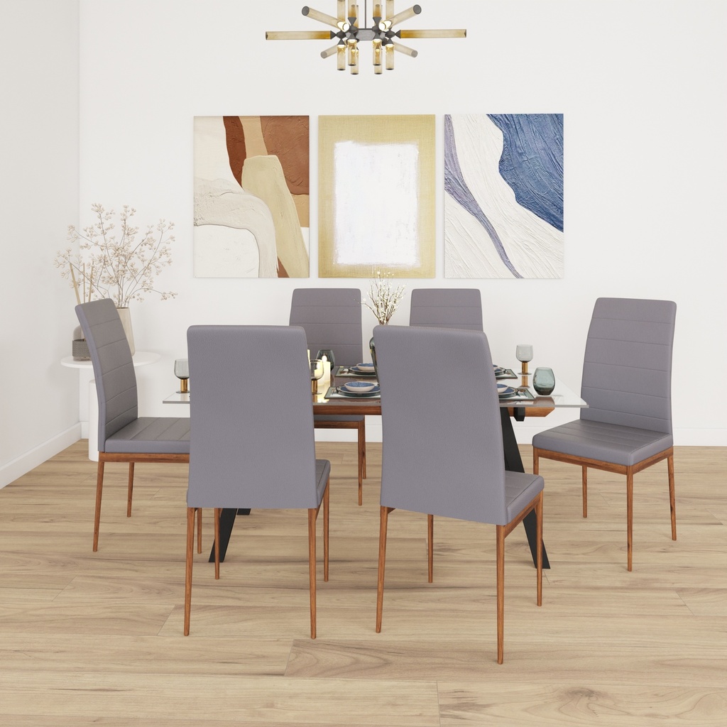 IDIYA EDINBURGH 1+6 Dining set , Grey