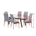 IDIYA EDINBURGH 1+6 Dining set , Grey