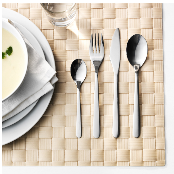 IKEA FORNUFT 24-piece cutlery set, stainless steel