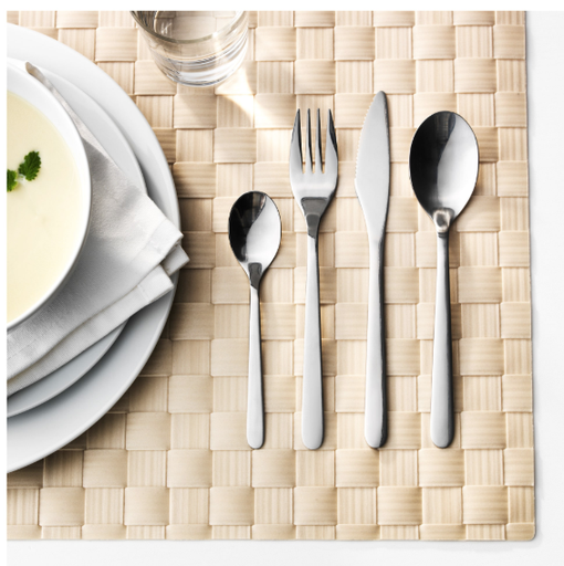 IKEA FORNUFT 24-Piece Cutlery Set, Stainless Steel