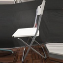 IKEA GUNDE Folding chair, white