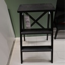 Ikea BEKVAM Stepladder, 3 steps, black 63 cm