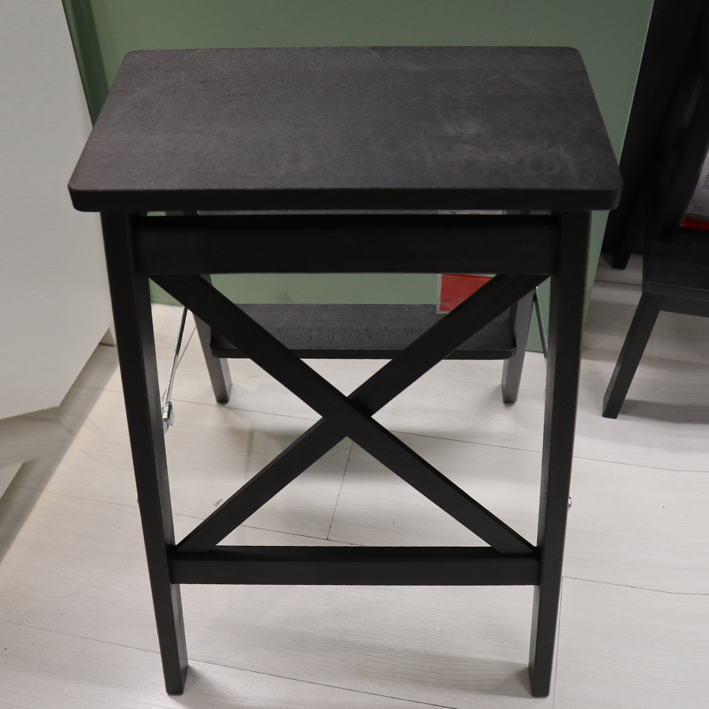 Ikea BEKVAM Stepladder, 3 steps, black 63 cm