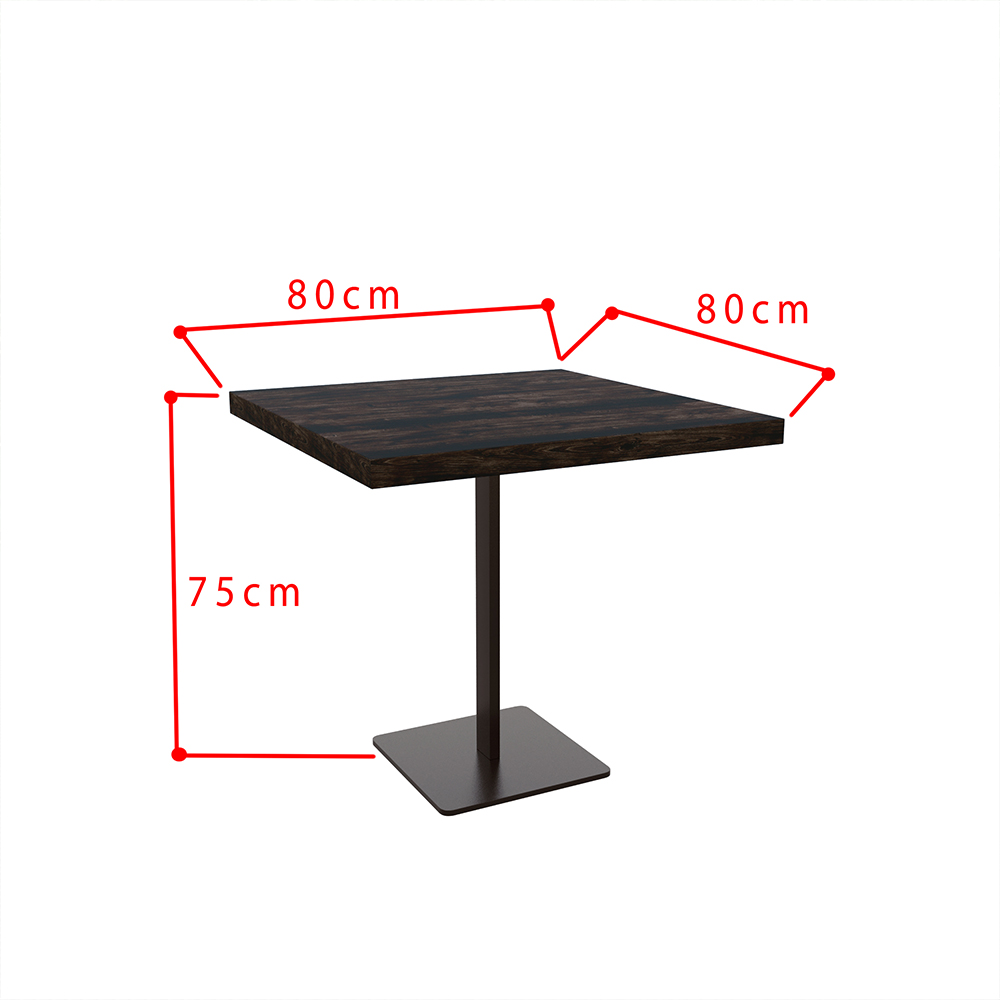 GILA Dining table Cafe table,W80*D80*H75CM