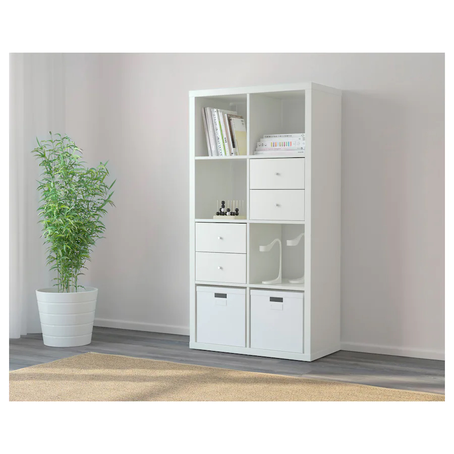 IKEA KALLAX Shelving unit, white 77x147cm