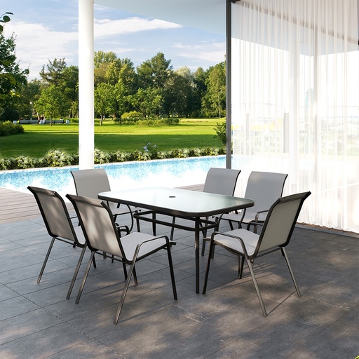 CAMDEN 7pcs Outdoor Dining Set