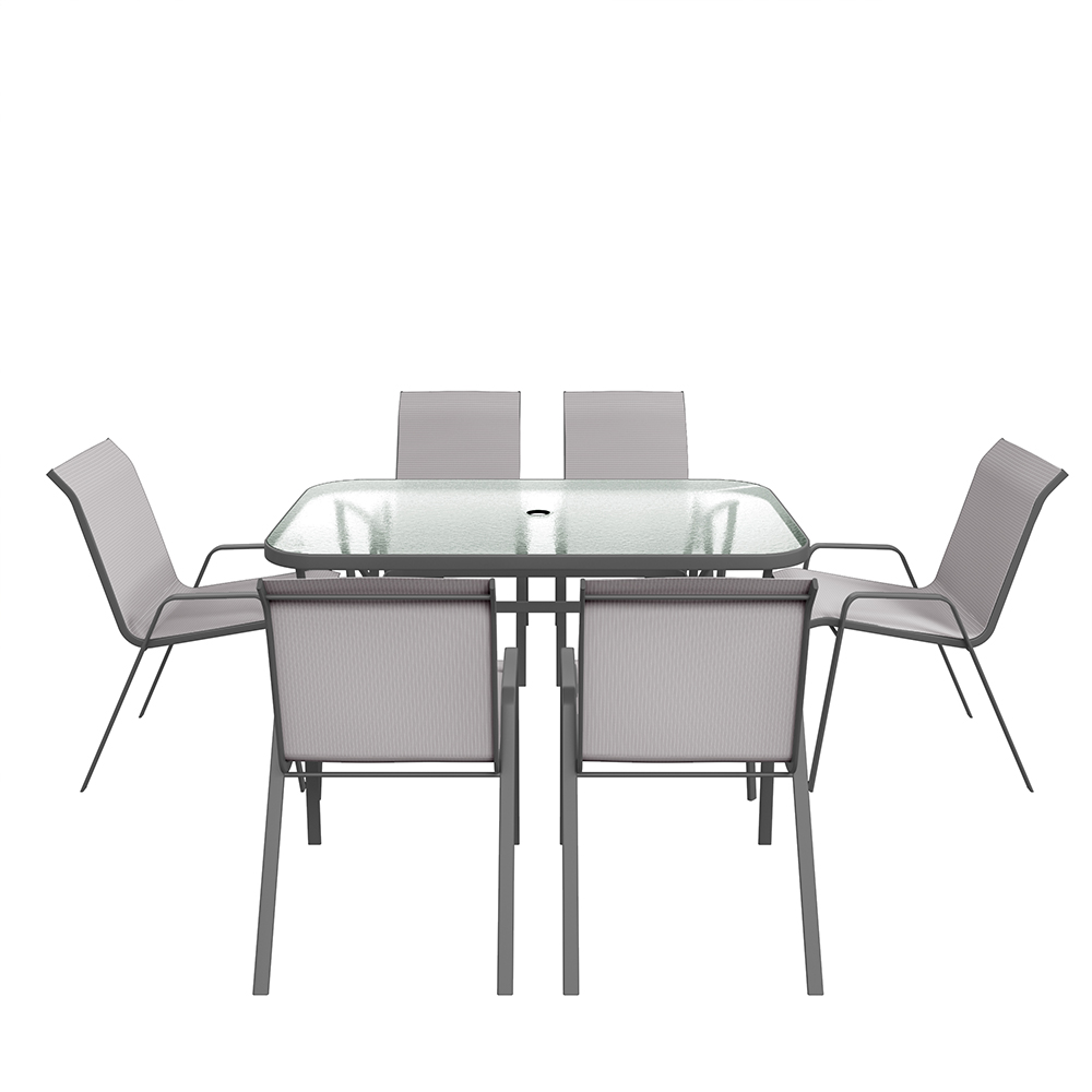 CAMDEN 7pc Outdoor Dining Set