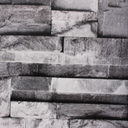 3D different size grey tiles pattern wallpaper by IDIYA Ltd.