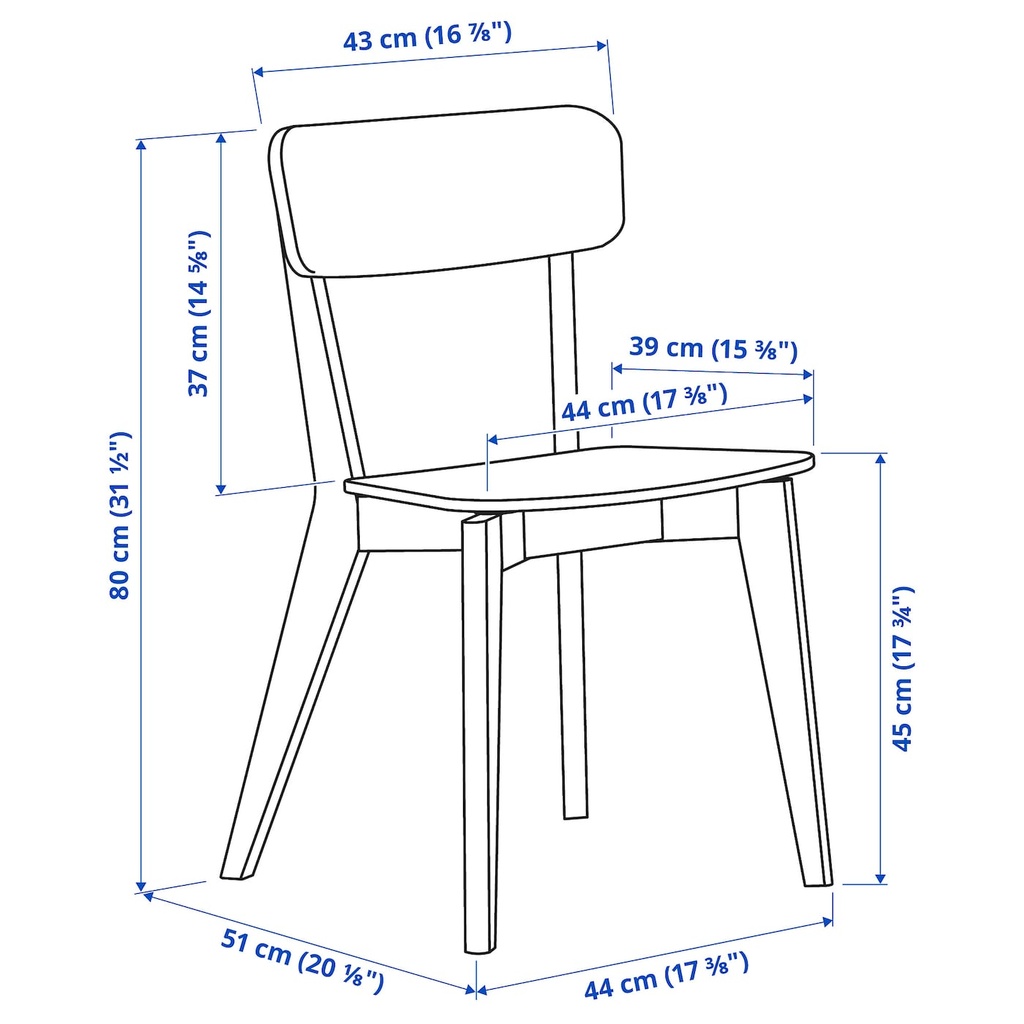 Ikea LISABO chair ash