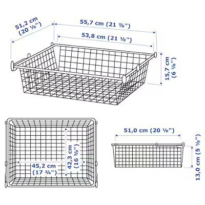 HJÄLPA wire basket