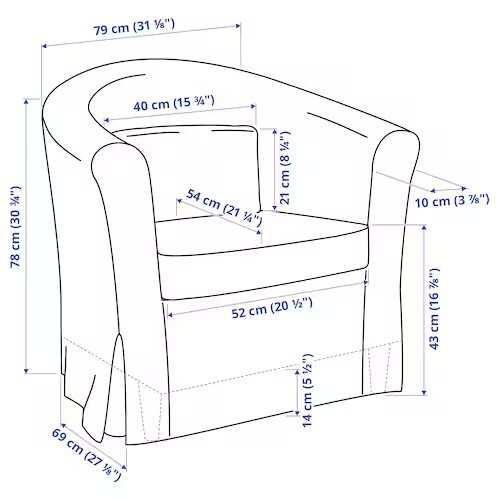 TULLSTA armchair frame