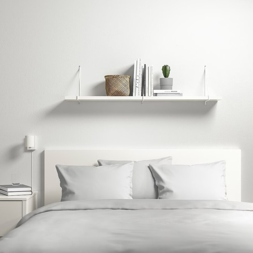 IKEA BERGSHULT Shelf, White, 80x30 cm