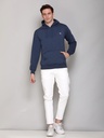 Gents Basic Sweatshirt With Hood - RSS107-RSS107-BLUE-L