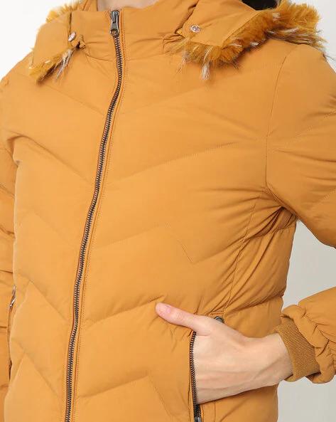 Ladies Crop Length Jacket - R17505-R17505-MUSTARD-L