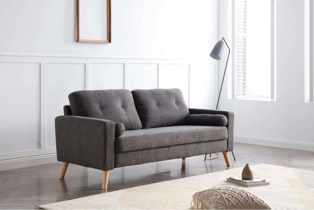 Idiya DEARBORN 3 Seater Sofa, Gray