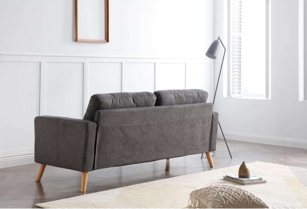 Idiya DEARBORN 3 Seater Sofa, Gray