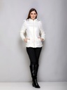 Ladies Short Length Fancy Jacket - 10517-10517-CREAM-L